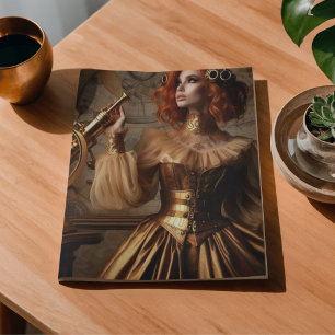 Gold Astronom Steampunk Victorian Decoupage Seidenpapier