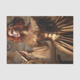 Gold Astronomen Steampunk Viktorianisch Decoupage Seidenpapier