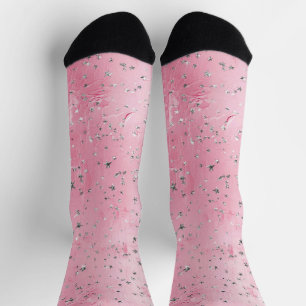 Gold-Attrappe Glitter Socken