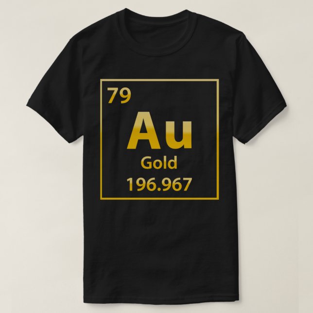 Gold-Au-chemisches Element T-Shirt (Design vorne)