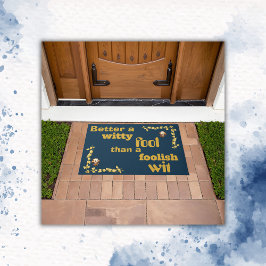 Gold auf Blau - Besser als ein... | Fußmatte