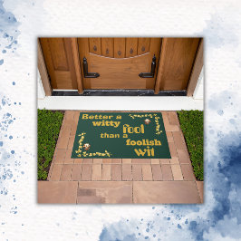 Gold auf Green - besser als ein... | Fußmatte