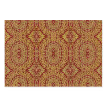 Gold auf Red Mandala Wrapping Sheet Set 3