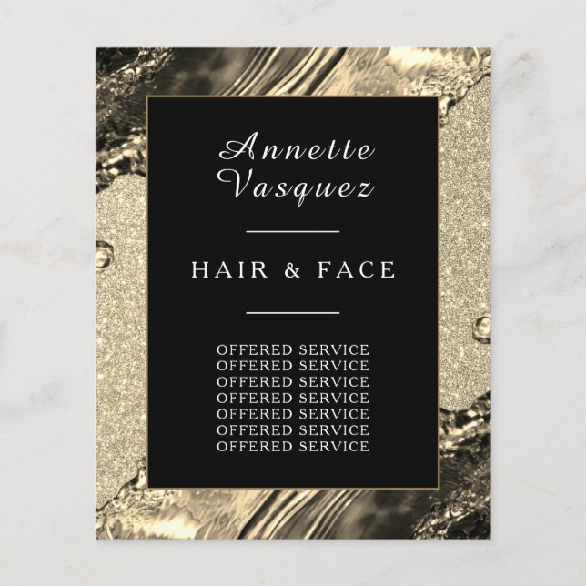 Gold aus flüssigem Metall Flyer (Vorne)