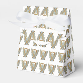 Gold Awareness Ribbon Angel Gastgeschenk Boxes Geschenkschachtel