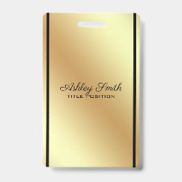 Gold Background Black Stripe Ausweis