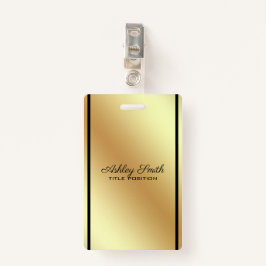 Gold Background Black Stripe Ausweis