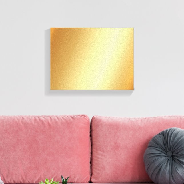 Gold Background For Your Photo Small Horizontal Leinwanddruck (Insitu (Wohnzimmer))