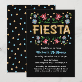 Gold Balloon Fiesta Bridal Dusche Einladungen