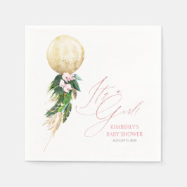 Gold Balloon Tropical Greenerenerland Garland Baby Serviette