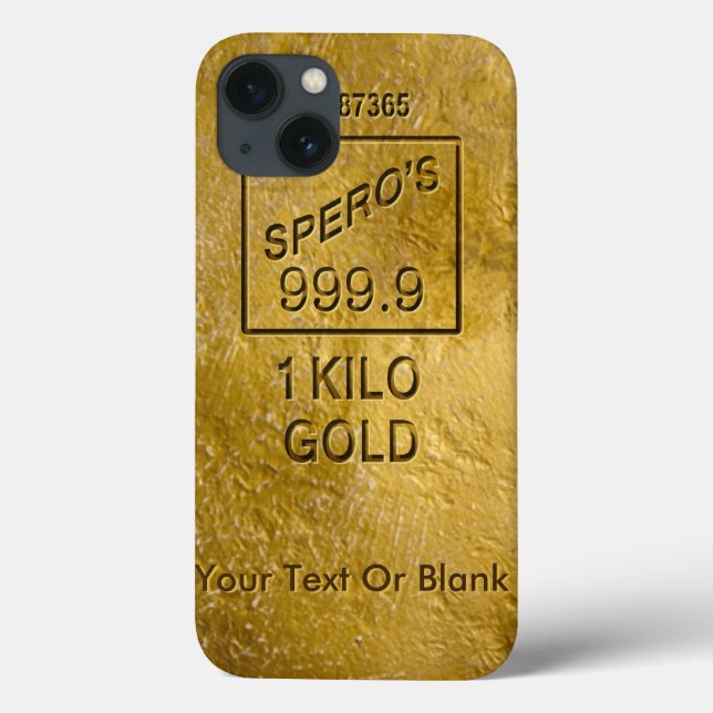 Gold Bar Case-Mate iPhone Hülle (Rückseite)