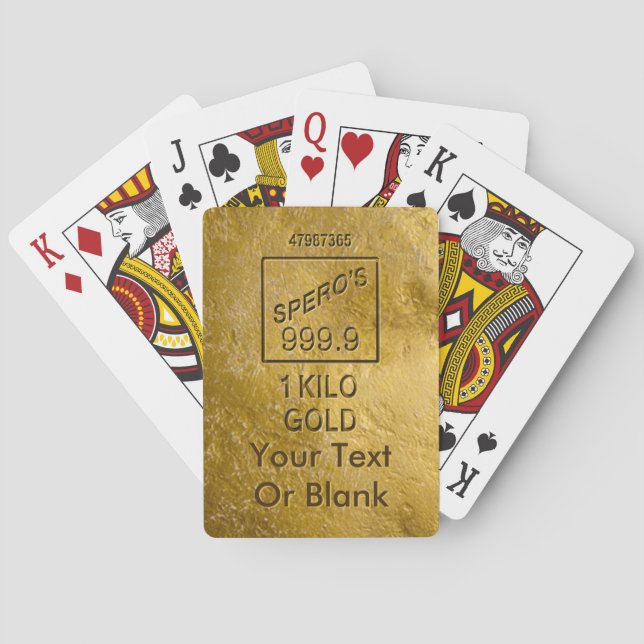 Gold Bar Spielkarten (Rückseite)