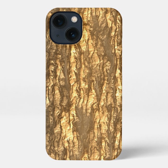 Gold Bark Camouflage iPhone Case iPhone Hülle (Rückseite)