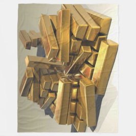 GOLD BARS FLEECEDECKE