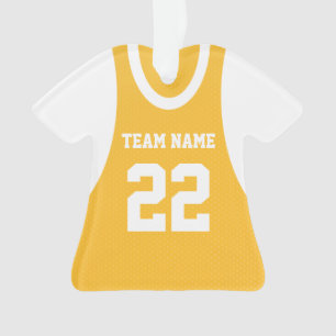 Gold Basketball Sports Jersey mit Foto Ornament