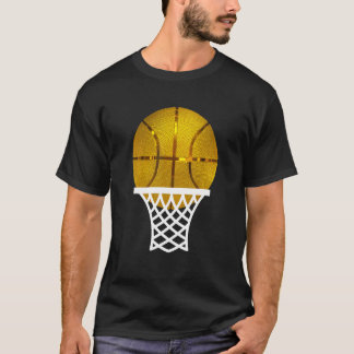 Gold Basketball Trophäe Grafisches T-Shirt für Män