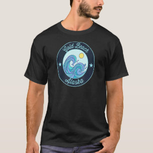 Gold Beach Ak Alaska Souvenir Nautical Surfer Grab T-Shirt