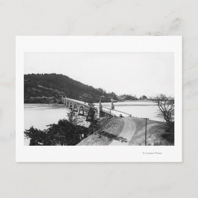 Gold Beach, Oregon Bridge über Rogue River Postkarte (Vorderseite)