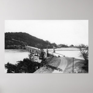Gold Beach, Oregon Brücke über Rogue River Poster