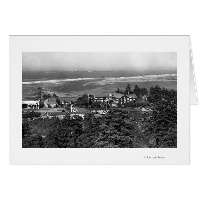 Gold Beach, Oregon Town View und Sunset Inn (Vorderseite (Horizontal))