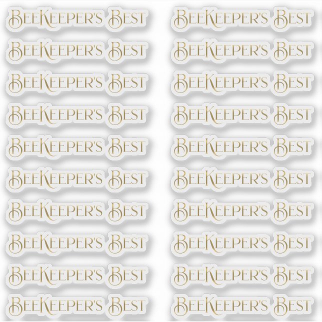Gold Beekeeper's Best Honey Apiary Product Label (Vorderseite)