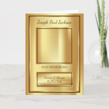 Gold-Beerdigung-Programm