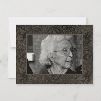 Gold-Beerdigungserinnerung Foto Karte