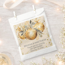 Gold Beige Weihnachts-Gastgeschenk Hochzeit