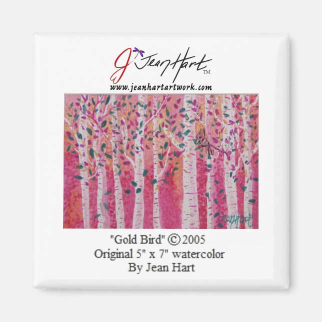 Gold Bird Magnet (Vorne)