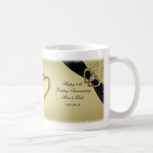 Gold Black 50. Hochzeitstag Tasse