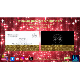 Gold Black Elegant Business Card 17 mit Vorlage Visitenkarte