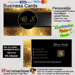 Gold Black Elegant QR Code Business Card 19 Visitenkarte
