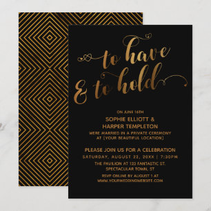Gold Black feiert "To Have & To Hold"-Event nach d Einladung