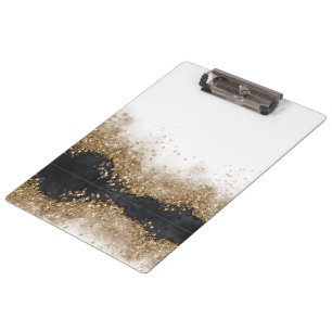 Gold & Black Friseursalon Klemmbrett