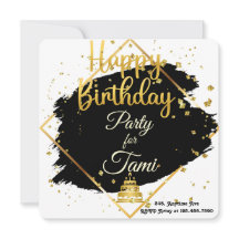 Gold & Black Geburtstag 