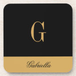 Gold Black Getränkeuntersetzer<br><div class="desc">Gold Black</div>