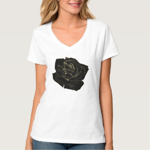 Gold Black Glam Rose Elegant Klasse Einzigartige G T-Shirt