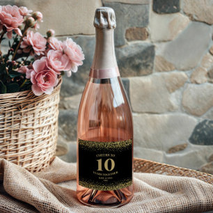 Gold Black Glitzer jubelt zum 10-jährigen Jubiläum