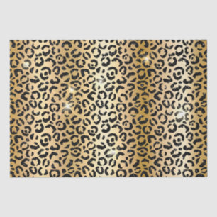 Gold Black Glitzer Leopard Seidenpapier