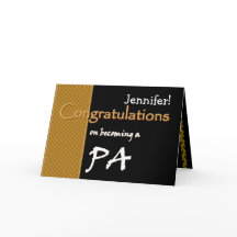 Gold Black Gratulation Arztassistent