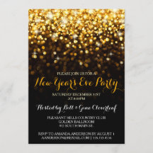 Gold Black Hollywood Glam Silvester Party