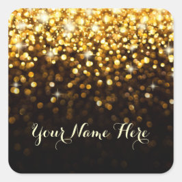 Gold Black Hollywood Glitz Glam Place Aufkleber
