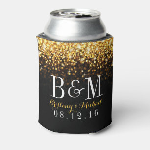 Gold Black Hollywood Glitz Glam Wedding Dosenkühler