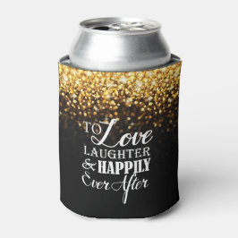 Gold Black Hollywood Glitz Glam Wedding Dosenkühler