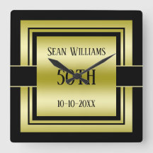 Gold & Black Klasse Herren 50. Geburtstag