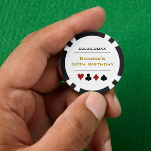 Gold Black Las Vegas Casino Poker Chip