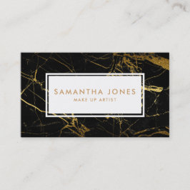 Gold Black Marmor macht künstlerische Visitenkarte