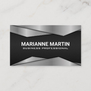 Gold Black Metallic Business Card Visitenkarte