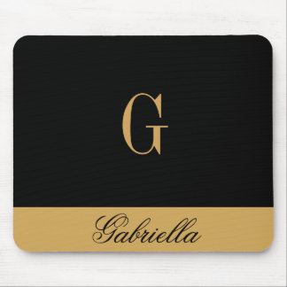 Gold Black Mousepad