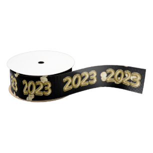 Gold Black New Years   Diamond Glitzer Confetti Ripsband